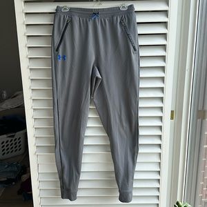 UA tapered leg sweatpants.